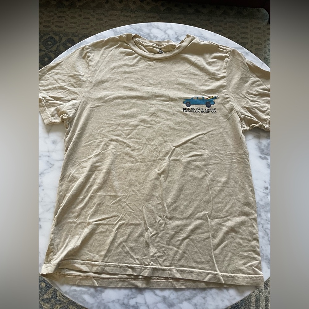 Honolua Surf Co Men's Beige Graphic Crewneck T-Shirt
